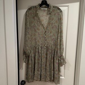 Philosophy di Lorenzo Serafini Floral Silk Dress, IT40 (US4), Silk